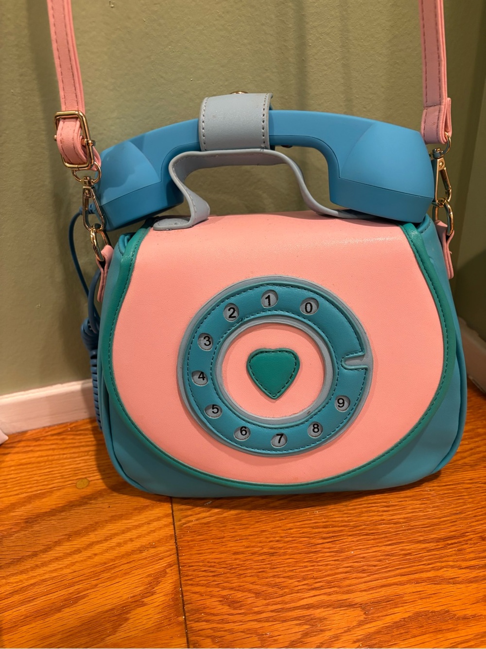 Bewaltz Novelty Pastel Pink & Blue Phone Dial Bag